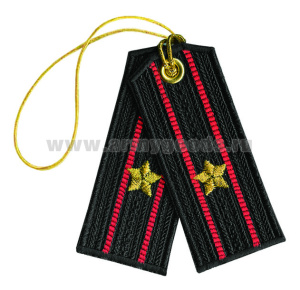 Брелок вышитый Погончики МП (майор)