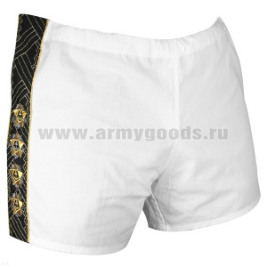 Трусы семейные белые подарочные (вышитые) Адмирал флота