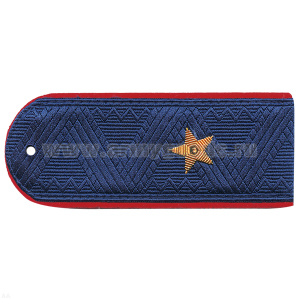 Погоны Внутренней службы МВД генерал-майор на куртку (синие с красным кантом)