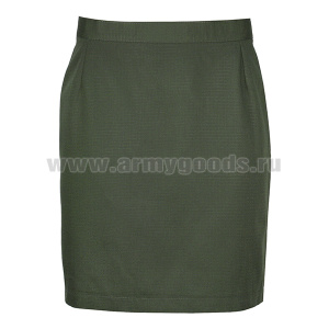 Юбка МО офисная оливковая (ткань "rip-stop")