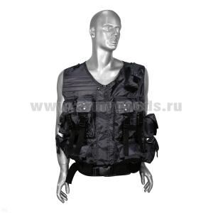 Жилет разгрузочный тактический ОМОН серый (ткань "оксфорд")