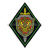 Шеврон пластизолевый ПС ФСБ (ромб) нов.обр (черн. с зел. кантом)