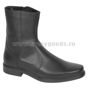 П/с офицерские Штаб (высокие на молнии) нат. кожа, шерстяной мех (711)
