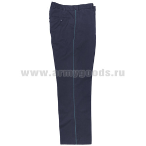 Брюки форм. п/ш ВВС синие с голубым кантом (ТУ 2010 г) (в комплект к кителю ВВС 2010 г)