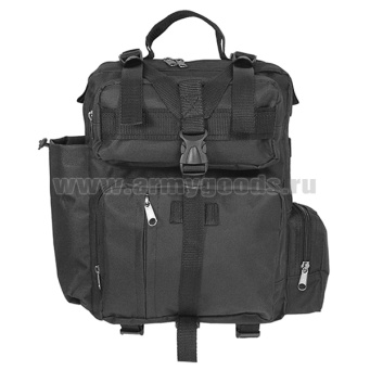 Рюкзак Кадет черный (ширина - 27 см, глубина - 10 см, высота - 36 см)