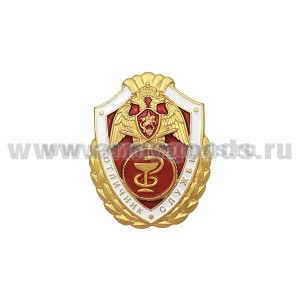 Значок мет. Росгвардия Отличник службы в медицинских в/ч (подразделениях) (алюм)