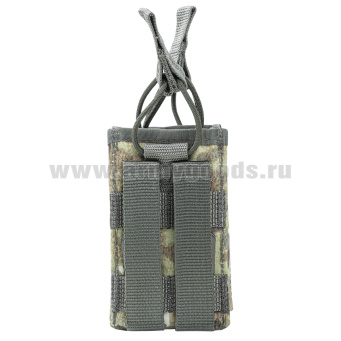 Подсумок открытого типа вертикальный для 2 маг АК ("мультикам") (с системой крепления "MOLLE") 