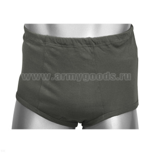 Трусы-плавки оливк.