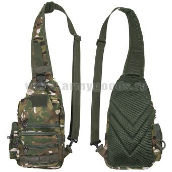 Сумка на грудь ("груша") "мультикам" (16x8x32 см)