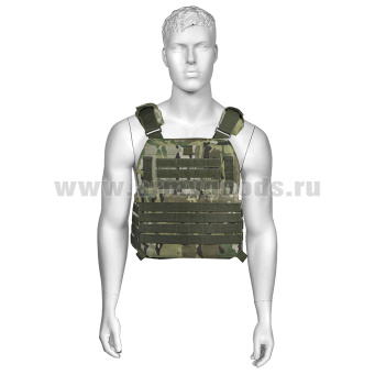 Жилет разгрузочный тактический "плитник" "мультикам" (бронеэлементы из СВМПЭ в комплекте)