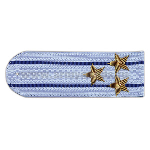 Погоны Юстиция нов/обр без канта серо-голуб. вышит. канителью (полковник)