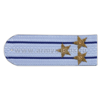 Погоны Юстиция нов/обр без канта серо-голуб. вышит. канителью (полковник)