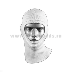 Подшлемник вязаный п/ш белый