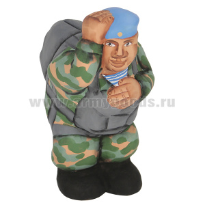 Копилка керамическая ВДВ (десантник перед прыжком, одна рука на парашюте, второй придерживает берет)