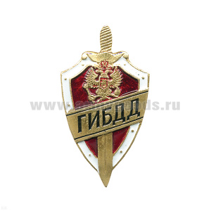 Значок мет. ГИБДД (красн. щит)