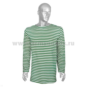 Тельняшка лет. х/б кулирка зелёная р-ры с 62