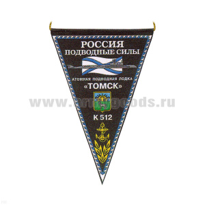 Вымпел пластизол. Россия Подводные силы АПЛ К-512 Томск