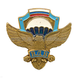 Значок мет. ВДВ (орел на щите, крылья в стороны)