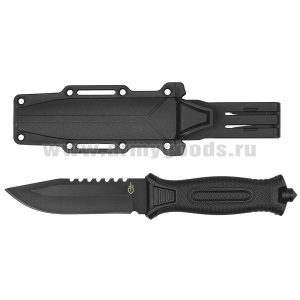 Нож GERBER COLUMBIA в пластиковых ножнах (2948А/B) общая длина 25 см (рукоять черная/оливковая по наличию на складе)