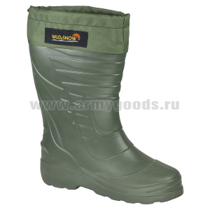 С.  ЭВА мод. 402.1 оливковые (высота 36 см) утепленные вставным чулком