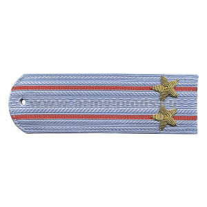 Погоны Полиция нов/обр без канта серо-голуб. вышит. канителью (подполковник)