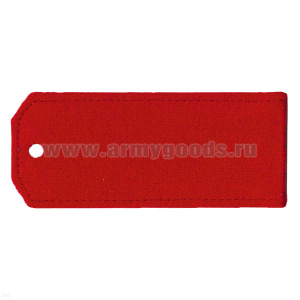 Погоны казачьи красное сукно чистые (повседневные узкие) 12 см
