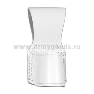 Чехол для дубинки (фонарика) 1/6-1 (кожаный белый)