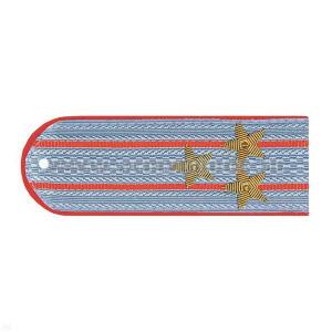 Погоны Полиции (ОВД) серо-голубые с красн. кантом (на рубашку) канитель (полковник)