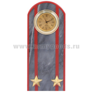 Часы сувенирные настольные (мрамор) Погон Подполковник МВД