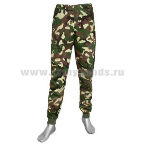 Брюки спортивные интерлок кмф зел.