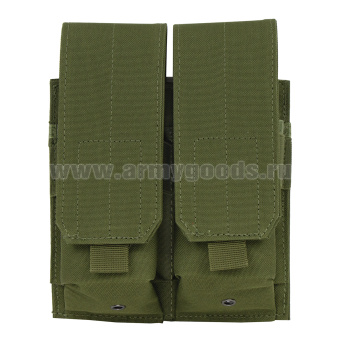 Подсумок для 2 магазинов АК (оливковый) (с системой крепления "MOLLE") Китай