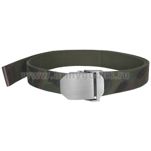 Ремень брючный тесьма (ширина 37 мм) с мет. пряжкой зел. кмф.