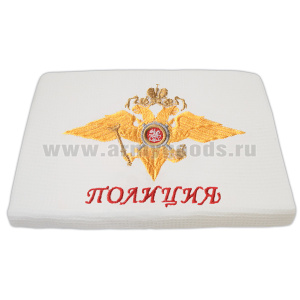 Пол-це вафельное двойное вышитое Полиция