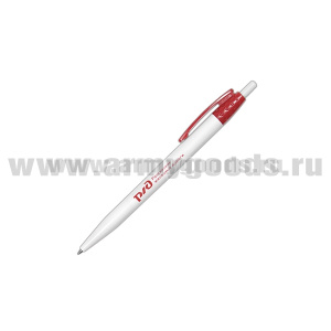 Ручка шариковая пластиковая с символикой РЖД (чернила синие)