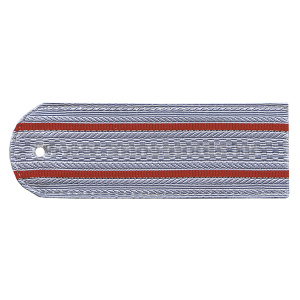 Погоны серо-голубые 2 красн. пр. без канта (Полиция (ОВД) на рубашку) нов/обр (на пластике)