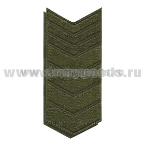 Нашивки вышит. (оливк. фон, оливк. вышивка) для контрактников 23 год (на липучке)