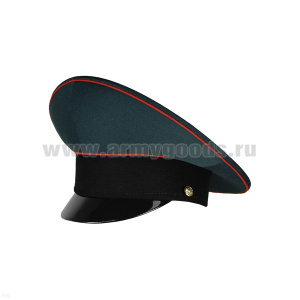 Фуражка с высокой тульей ВС нов/обр (парад. "морская волна" с черным околышем и красным кантом)