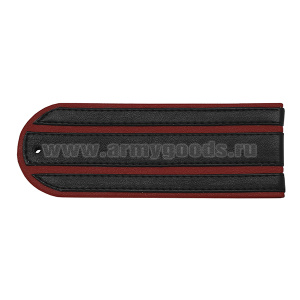 Погоны Полиции (кожзам) 2 красн. пр. (для кожаной куртки Полиции)