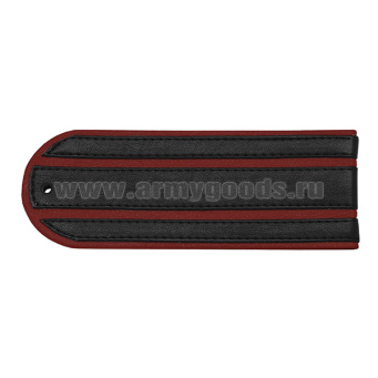Погоны Полиции (кожзам) 2 красн. пр. (для кожаной куртки Полиции)