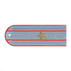 Погоны Полиции (ОВД) серо-голубые с красн. кантом (на рубашку) канитель (майор)