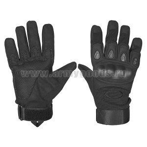 Перчатки черные с защитными накладками