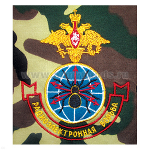 Футболка с вышивкой на груди РЭБ, зел. КМФ