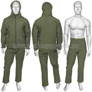 Костюм д/с Софтшелл с флисом оливковый М1/М2 по наличию на складе