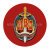 Наклейка круглая (d=10 см) МВД (значок)