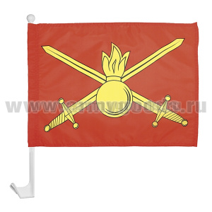 Флажок на автомобильном флагштоке Сухопутных войск ВС