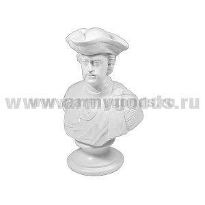 Бюст Петра I (гипс, цвет по наличию на складе, высота 14 см)