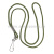 Шнур на шею с карабином оливковый