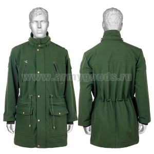 Плщ д/с ШТАБНОЙ (офисный) МО оливковый (ткань верха "таслан", подкладка - флис)