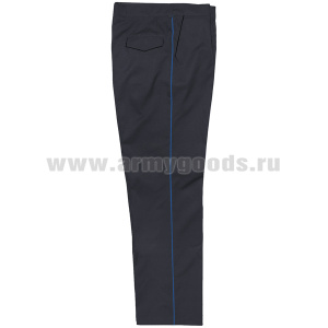 Брюки форм. п/ш Юстиция темно-синие/серо-голубой кант