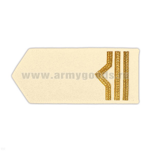 Погоны реч.фл. (жестк., галун) крем.: 3 катег.